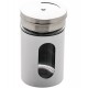 Porta Condimentos 80ml Branco De Vidro e Inox Com Tampa Dosadora